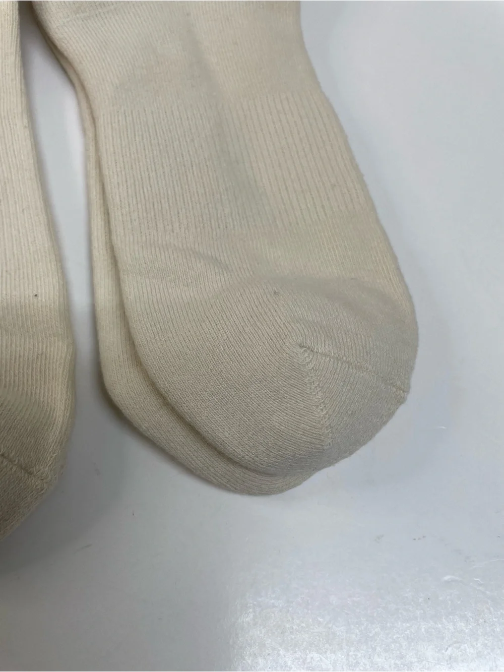 New Balance Cream Unisex Crew Socks with Red Logo - 3 Pack